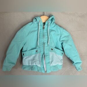 Vintage French Toast mint green light hooded jacket 18 months